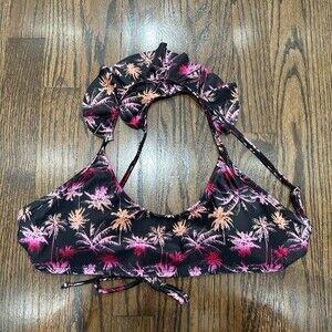 New LALA Swim Palm Trees Bikini Bras Size M